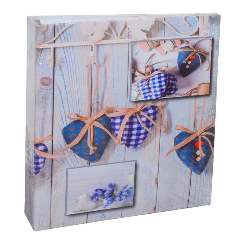 Фотоалбум 200 бр. 10х15 сърца син